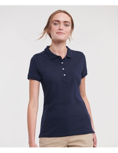 RUS-0R566F0-Ladies' Fitted Stretch Polo